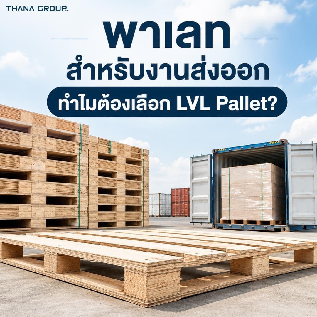 พาเลทสำหรับงานส่งออก ทำไมต้องเลือก LVL Pallet?